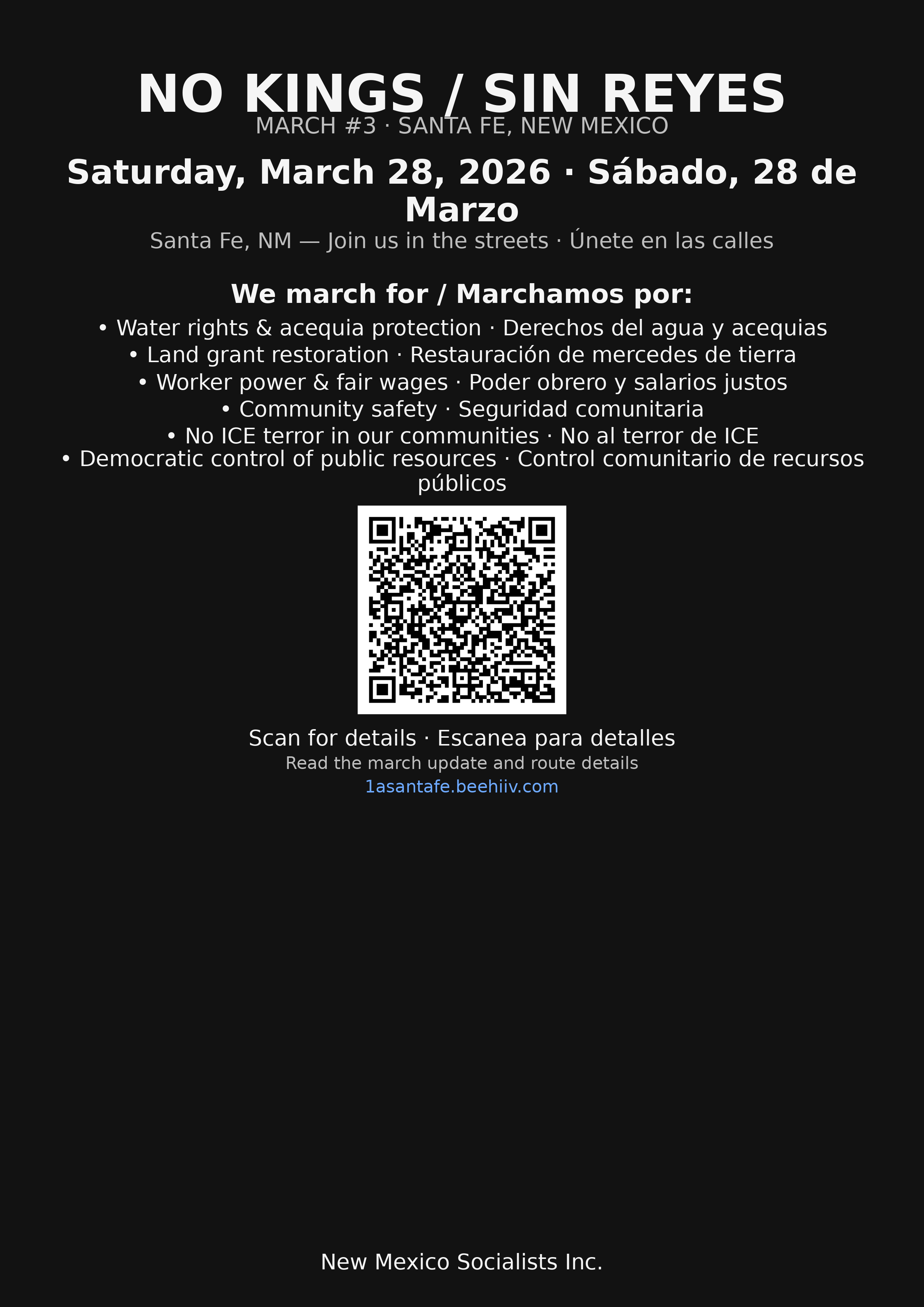 No Kings 3 Santa Fe flyer preview